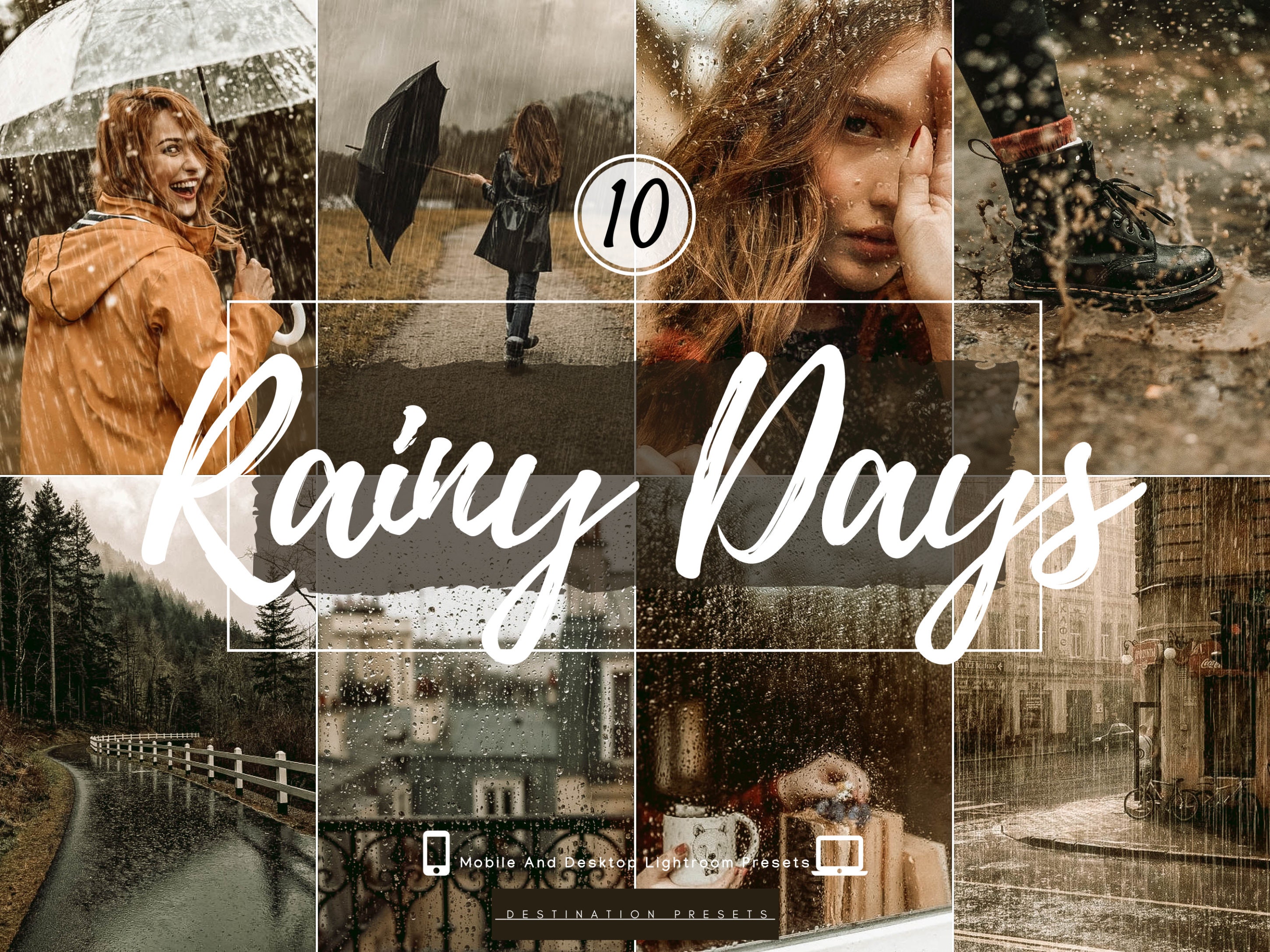 10 RAIN Lightroom Mobile Presets Earthy Presets Moody Presets for ...