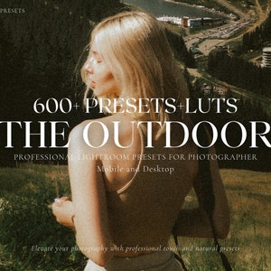 600+ OUTDOOR Lightroom Bundle Presets, Rustic Filter for Instagram, Moody Travel Presets, Earthy Presets, Warm Filter, Mobile and Desktop