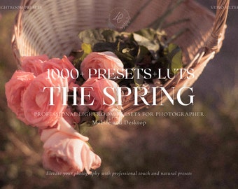 1000+ SPRING Bundle Presets, Summer Presets, Aesthetic Influencer Presets, Bright Lifestyle Blogger Presets, Natural Instagram Photo Filter