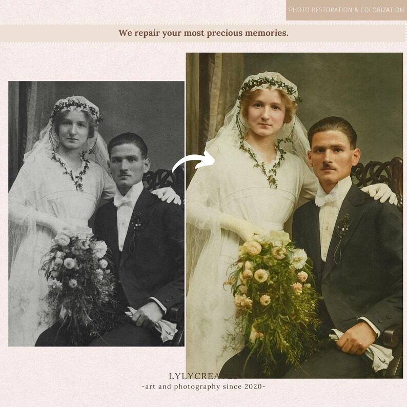 Best Photo Restoration & Colorization Service, Restore Old Photos, Repair Damaged Pictures, Improve Photo Quality, Vintage Photo, Fix Damage image 7