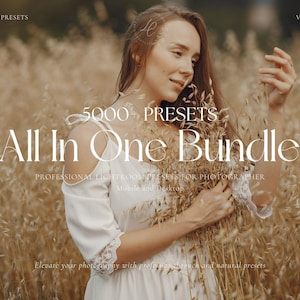 5000+ Lightroom Presets Bundle, Outdoor Presets, Natural Presets For Instagram, Aesthetic Influencer Presets, Earthy Presets, Boho Presets