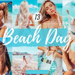 14 BEACH Presets Lightroom Mobile Presets Summer Presets Travel Presets Blue Presets Bright Presets Sea Presets Vibrant Preset Beach Filter