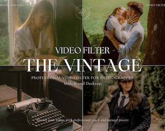350+ VINTAGE Luts Video Filter Bundle, Retro Aesthetic Filter for Instagram, Old Money Filter, Video Color Grading for Blogger, Premiere Pro