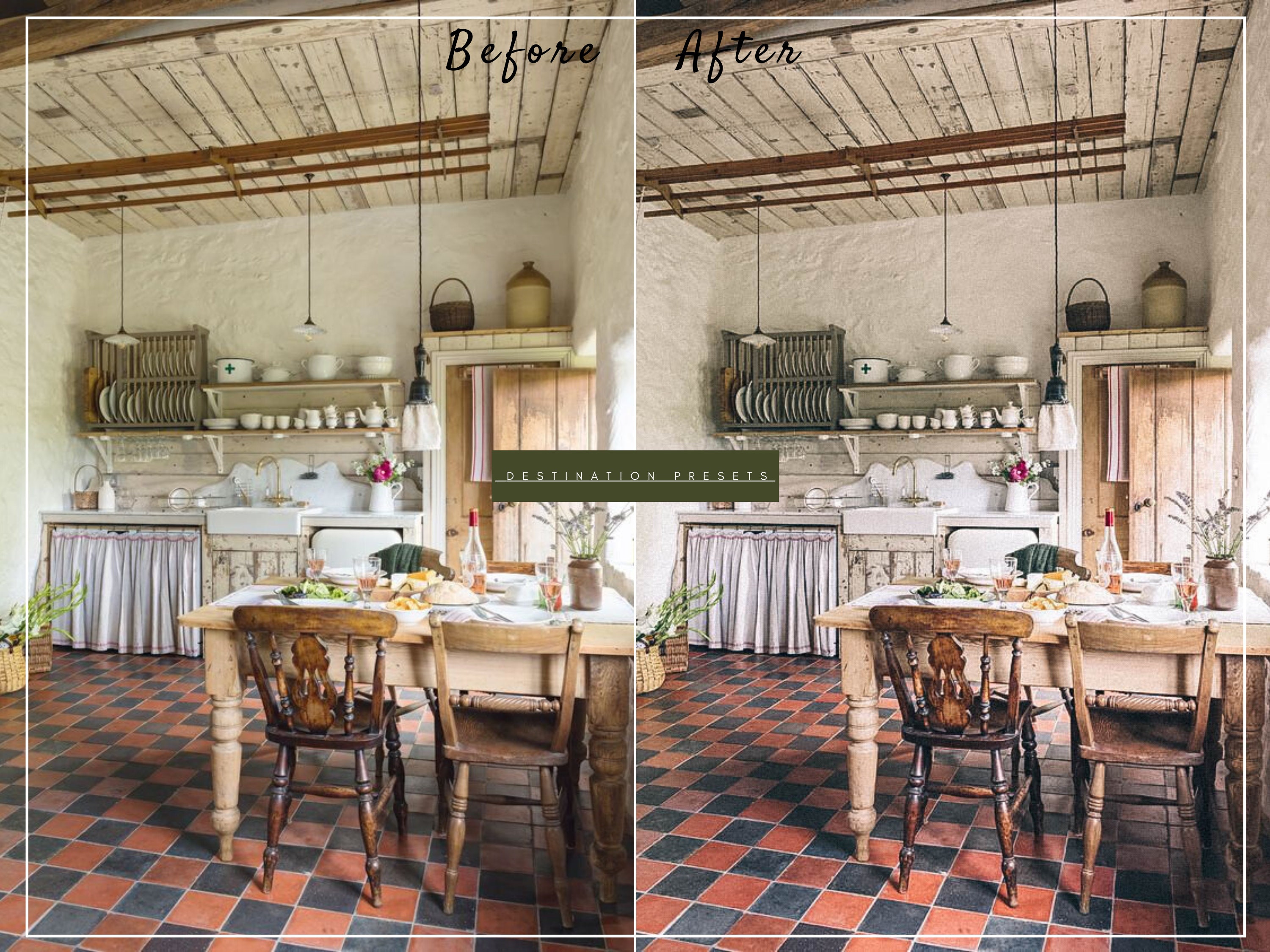 Rustic Picture Editing Examples Rustic Lightroom Mobile Presets Cottage Presets for Instagram Blogger ...