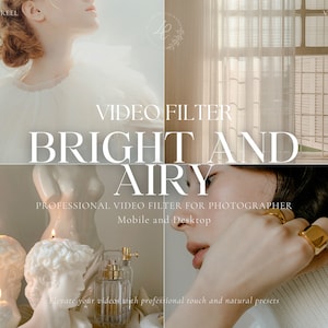 200+ Bright and Airy Luts Video Filter Bundle, Aesthetic Filters for Instagram, Natural and Clean Filters, Video Color Grading, Premiere Pro