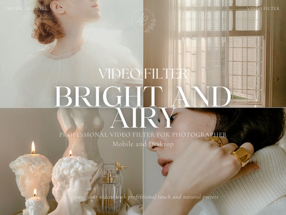 200+ Bright and Airy Luts Video Filter Bundle, Aesthetic Filters for Instagram, Natural and Clean Filters, Video Color Grading, Premiere Pro
