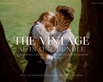 550+ THE VINTAGE Lightroom Bundle Presets, Aesthetic Influencer Presets, Moody Blogger Presets, Dark Academia Presets, Old Money Presets