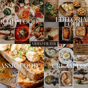 Foodle Bundle LUTs - Professional Video Color Grading Filters for Vibrant Food Videos and Photos | Instant Download