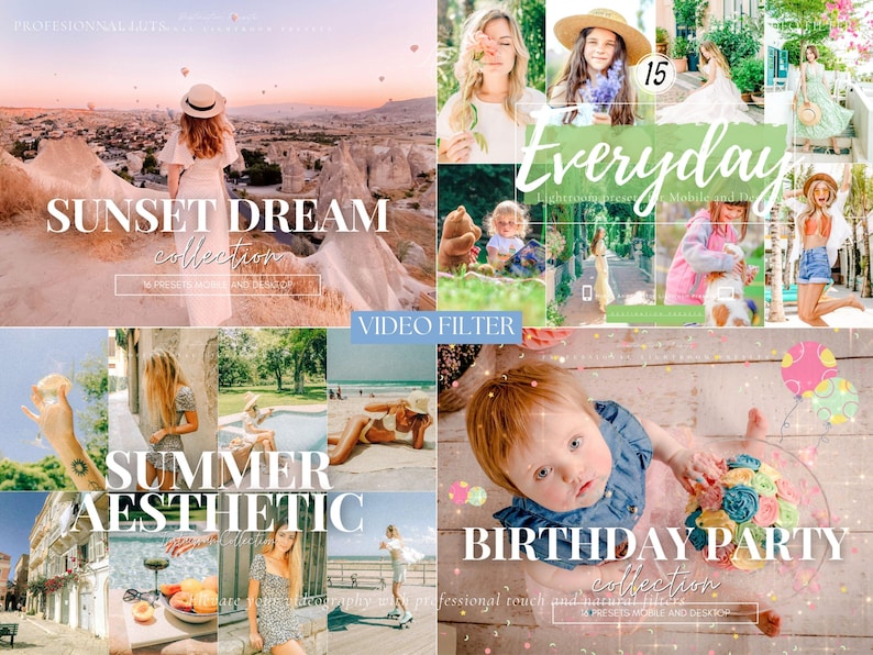 250 THEME PARK Luts Video Filter Bundle, Magical Filters for Instagram, Natural and Clean Filters, Video Color Grading, Premiere Pro