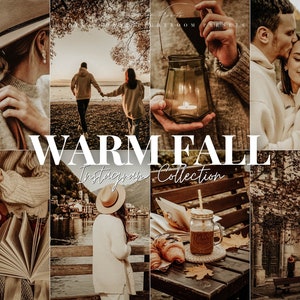 10 WARM MOODY FALL Lightroom Mobile & Desktop Presets, Autumn Presets for Instagram, Dark Moody Preset, Halloween Presets, Aesthetic Filter