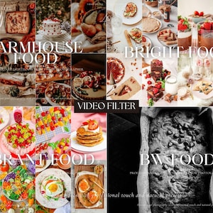 Foodle Bundle LUTs - Professional Video Color Grading Filters for Vibrant Food Videos and Photos | Instant Download