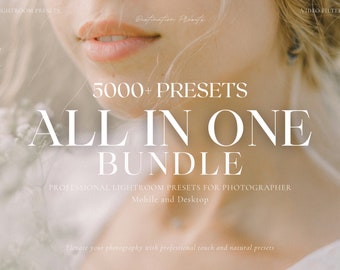 5000+ MEGA BUNDLE Lightroom Mobile & Desktop Presets, Natural Presets For Instagram, Aesthetic Influencer Presets, Moody Blogger Presets