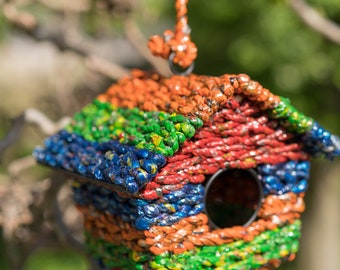 Ecofriendly Bird house, Bird House For Garden, Bird Feeder, New Home Gift, House Warming Gift, Decorative Hanging Bird House, Christmas Gift