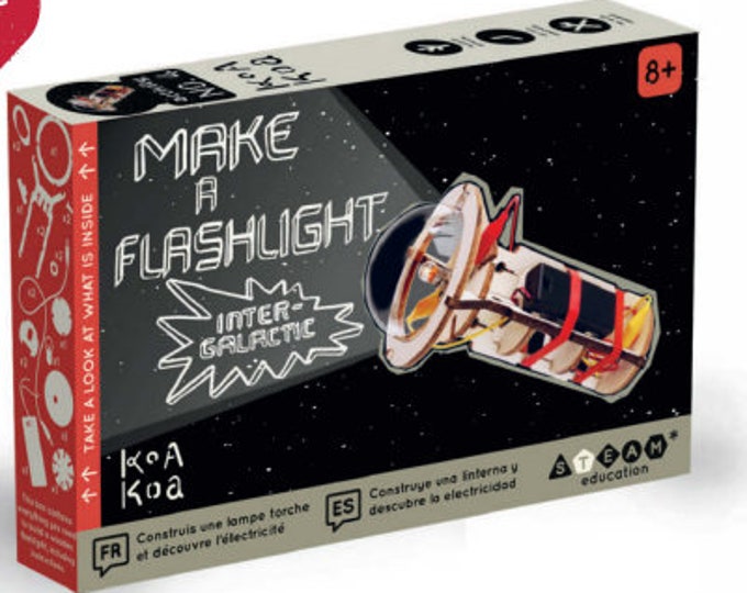 Make A Flashlight Kit, Science Experiments For Kids 8+, Educational Toy, Wooden Toy, Gadgets Kids Toys, Craft Kits, Christmas Gift