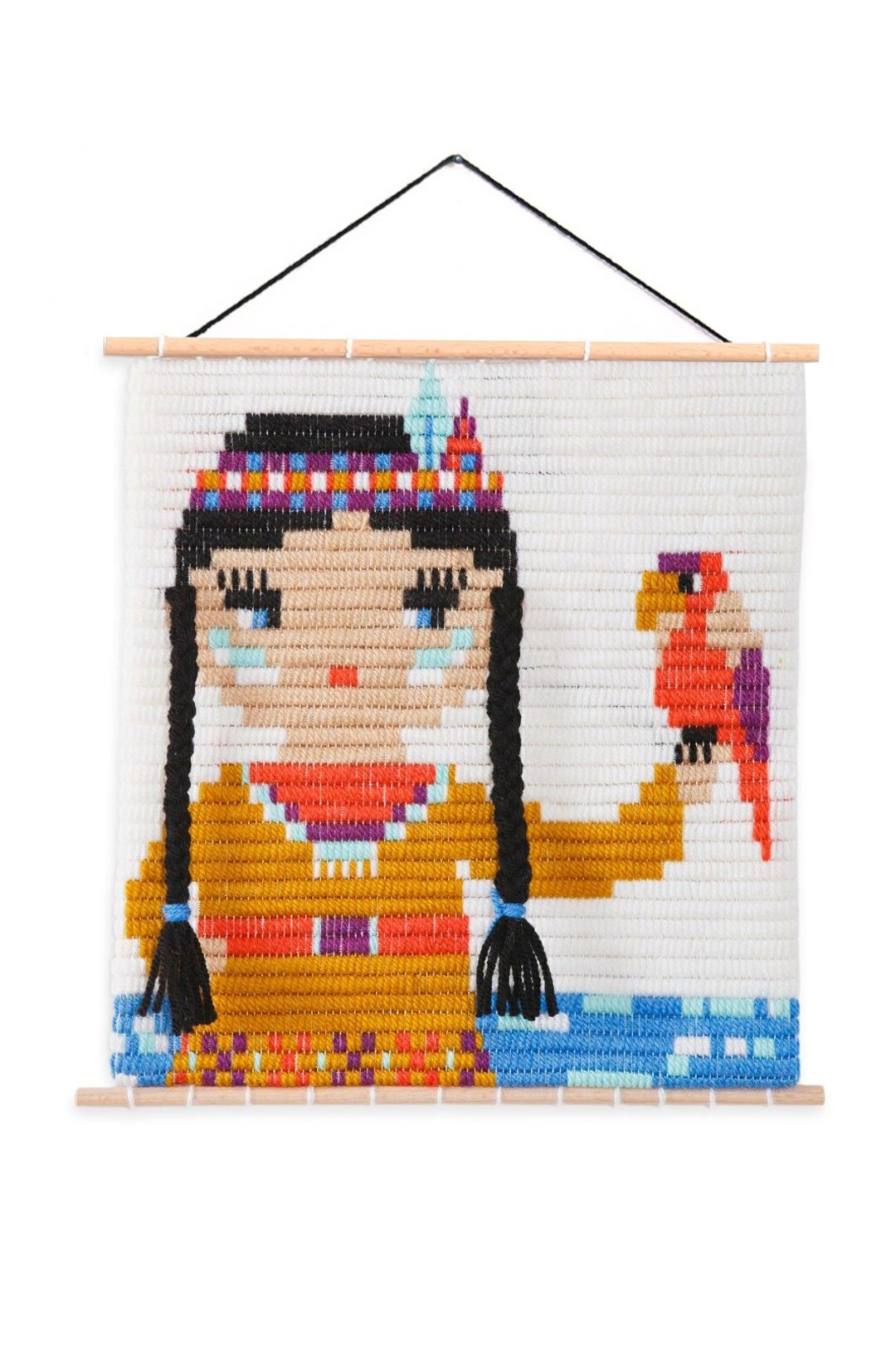 Create Your Own Doll Wall Art Needlepoint Craft Kit DIY Etsy