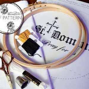 Saint Dominic, Stitch the Saints — Catholic Embroidery Pattern