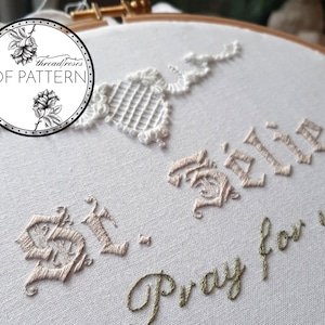 Saint Zelie, Stitch the Saints — Catholic Embroidery Pattern