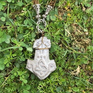 Stone Mjolnir Necklace