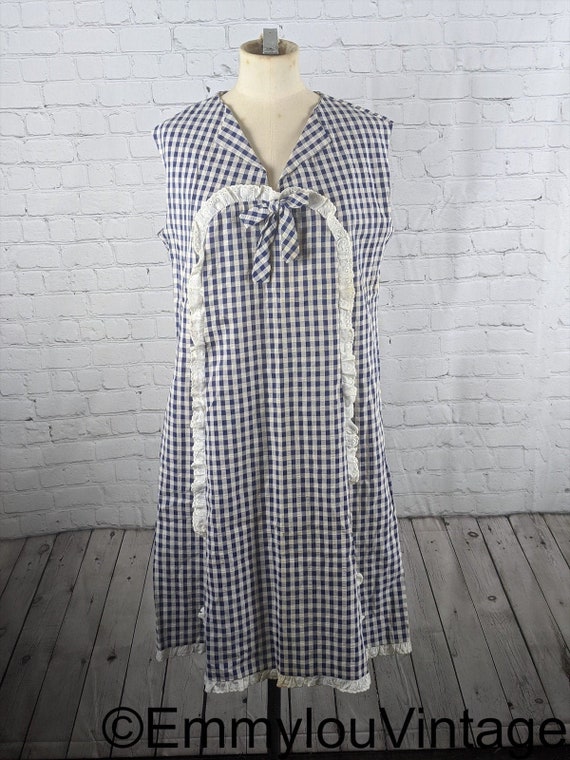 1960s Gingham House Dress