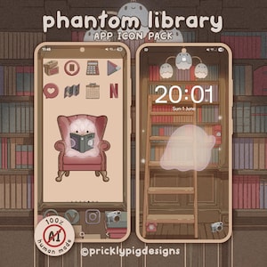 Phantom Library: Dark Academia Wallpapers, icons and widgets for iOS, Android, iPad & Tablets