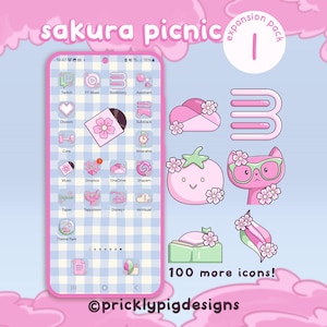 さくら EP 1: iOS、Android、iPad、タブレット向けの壁紙、アイコン、ウィジェット