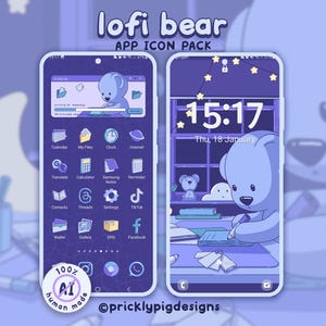 Lofi Bear: Dreamy Wallpapers, icons and widgets for iOS, Android, iPad & Tablets