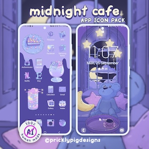 Midnight Café: Dreamy Desert Wallpapers, ícones e widgets para iOS, Android, iPad e tablets