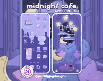 Midnight Café: Dreamy Desert Wallpapers, icons and widgets for iOS, Android, iPad & Tablets
