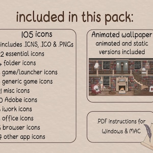 Phantom Library: Desktop Folder Icon & Wallpaper Pack for Windows + Mac ...