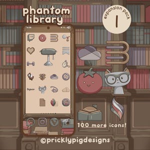 Phantom Library EP1: Dark Academia Wallpapers, icons and widgets for iOS, Android, iPad & Tablets