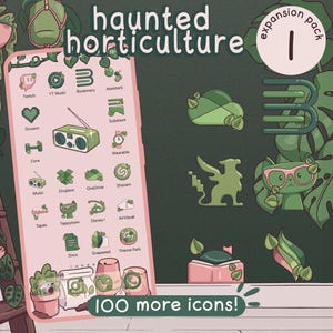 House Plant Aesthetic Icon EXPANSION Pack 1 for iOS, Android & Tablet, Wallpapers, Widgets, Cute Nostalgic App Theme