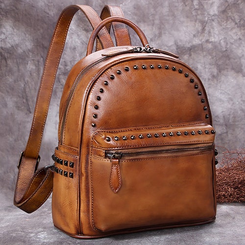 Genuine Leather Satchel Bag for Women Vintage Handmade Top - Etsy