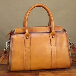 Sacs à main en cuir véritable pour femme sac à main cartable vintage fait main bandoulière sacs à bandoulière personnalisation festival cadeau d'anniversaire cartable
