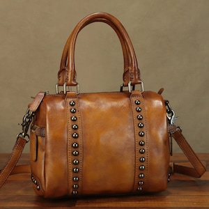 Sacs à main et sacs à main en cuir véritable pour femme sac à bandoulière vintage en cuir véritable fait main sac à bandoulière cartable personnalisation de sac à main