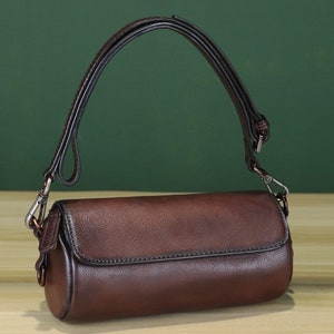 Cartera de cuero genuino para mujer, bolso vintage, bolso hecho a mano, bolso cruzado, personalización, bolso de hombro pequeño, regalo grabado para festival