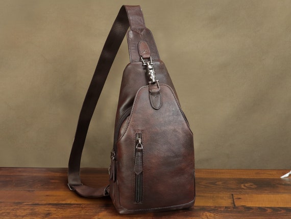 Bolsos Zara Bandolera Bandolera De Cuero Italiano Hecho A Mano