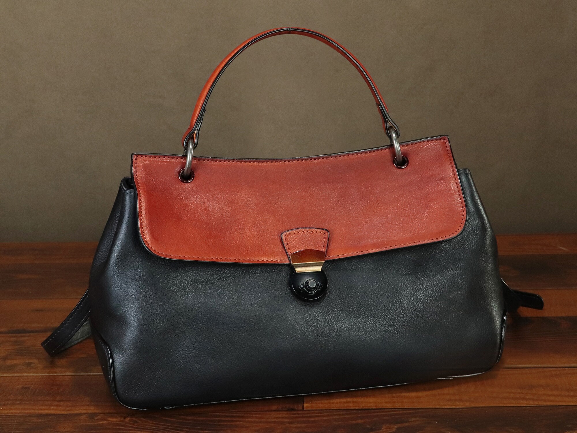 Flap satchel sale