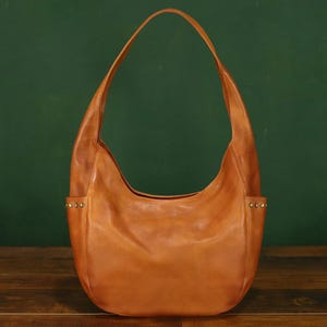 Genuine Leather Hobo Bag for Women Tote Bag Vintage Handmade Real Leather Shoulder Bag Satchel Purse for Gift Personalization Custom Logo