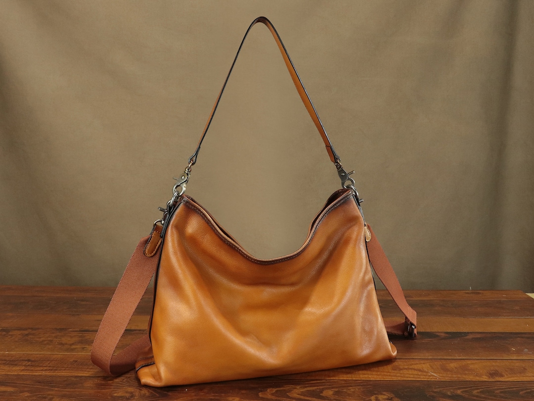 【Anyone more】Big Vintage Leather Bobusang Shoulder Bag anyonemore - Apen Big Vintage Leather Bobusang Shoulder Bag