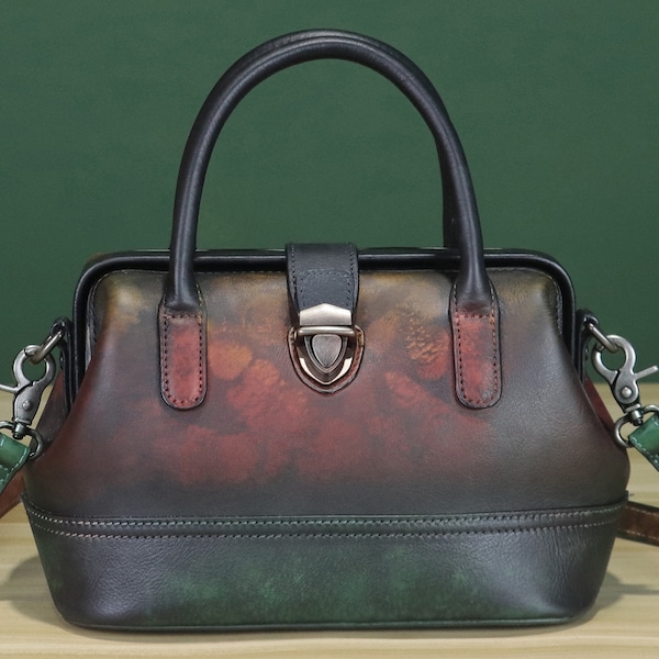 Leather Satchel Etsy
