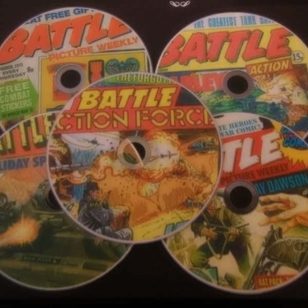 classic battle action force comics PDF on 5 DVD