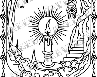 Mammoth Cave coloring page - digital download