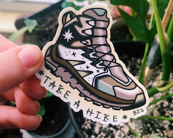 Take a hike sticker