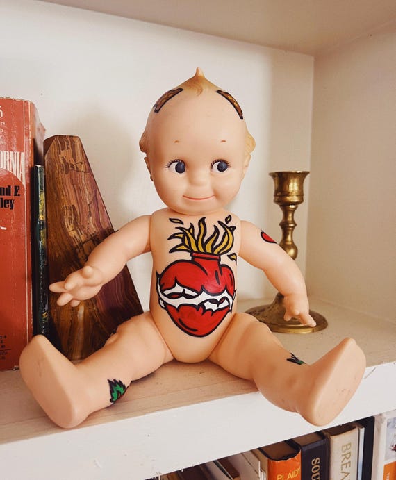 キューピー人形 - タトゥー - 手描き - ヴィンテージ - Etsy 日本