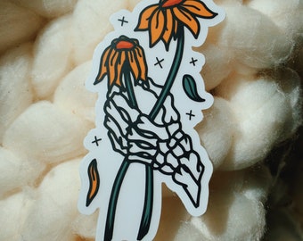 Dead flowers sticker