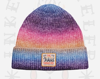 Inked Traveler ombré beanies