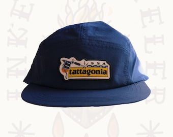 Tattagonia camper hat - navy blue hat - adjustable weather proof