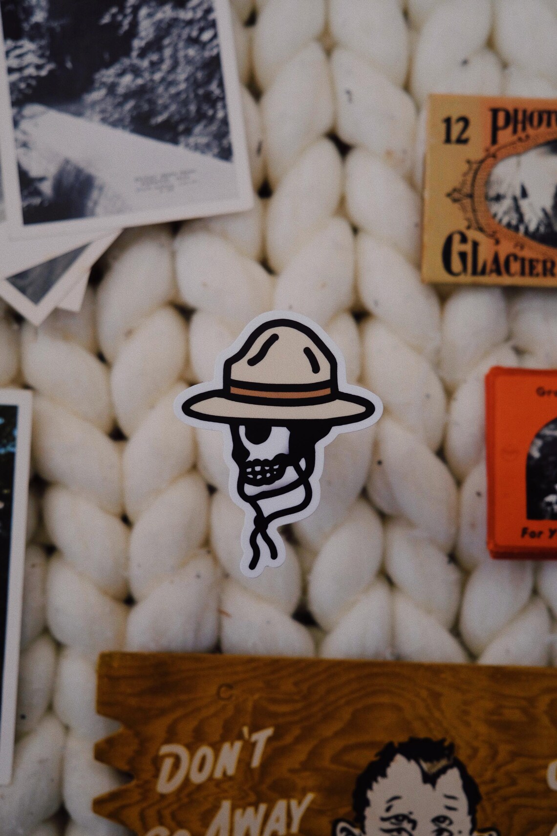 Park Ranger Skeleton - National Park Sticker - Etsy