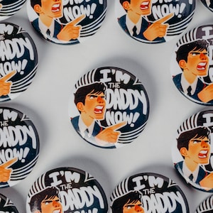 Number 5 - button and sticker