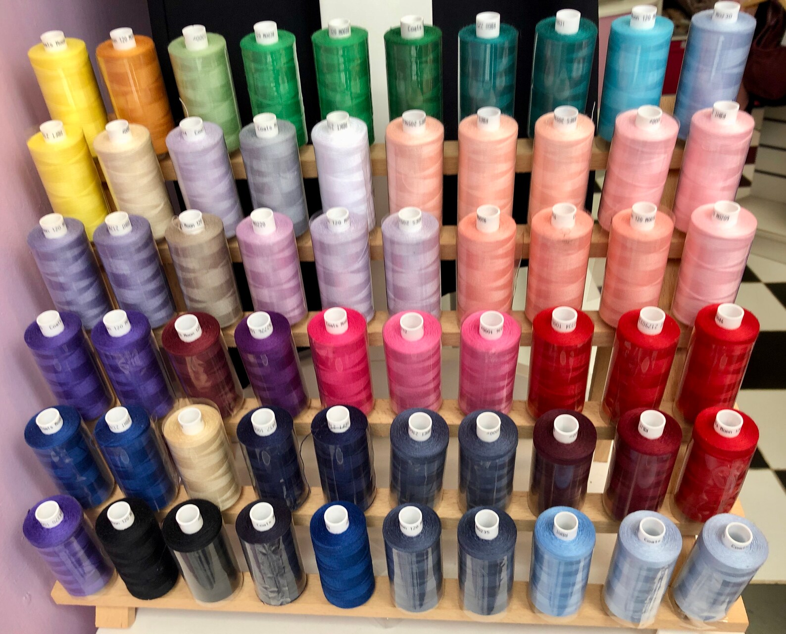 Coats Moon Polyester Sewing Thread 1000m Reels. Huge Range of Colours